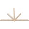 Ekena Millwork Kennewick Smooth Timber Gable Bracket, Douglas Fir, 84"W x 56"H x 1 1/2"D x 3 1/2"F, 16/12 Pitch GBW084X56X0204KEN00SDF - alternate 5